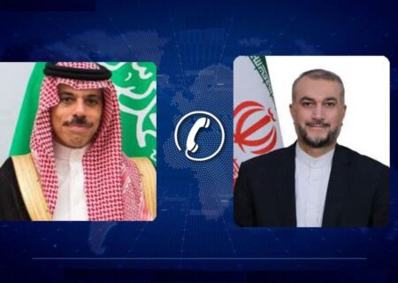 ایران اور سعودی عرب کے وزرائے خارجہ کا دو طرفہ تعلقات پر تبادلہ خیال