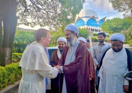 جامعۃ الکوثر اسلام آباد میں ویٹیکن کے جنوبی ایشائی ممالک کے نمائندے کا دورۂ
