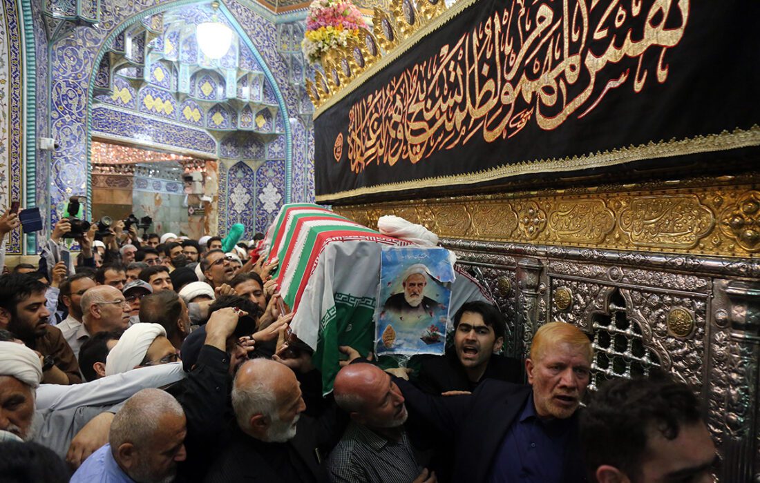 شہید آیت اللہ عباس علی سلیمانی کی حرم حضرت معصومہ قم (س) میں تدفین