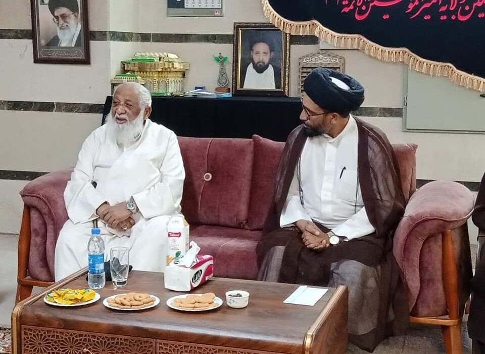 دفتر قائد ملت جعفریہ پاکستان شعبہ قم کے اعلی سطحی وفد کی حضرت آیت اللہ حافظ سید ریاض حسین نقوی النجفی سے ملاقات