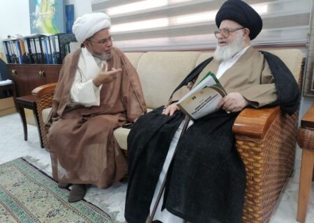 بحرین میں علامہ شبیر حسن میثمی کی آیت الله سید عبدالله غریفی سے ملاقات