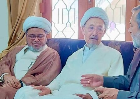 علامہ شبیر حسن میثمی کی بزرگ عالم دین علامہ محمد جمعہ اسدی سے ملاقات