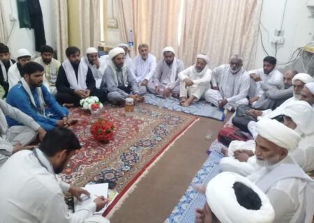 جامعۃ النجف کوٹلی امام حسین میں آئمہ جمعہ و جماعت ڈیرہ اوراراکین شیعہ علما کونسل کے ساتھ میٹنگ منعقد