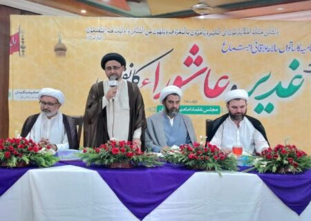 مجلس علماء امامیہ پاکستان کے زیر انتظام کوٹ ادو میں عظمت غدیر و عاشورا کانفرنس کا انعقاد