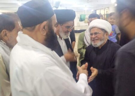 علامہ شبیر حسن میثمی کی علامہ سید محمد تقی نقوی سے جامعہ امام الصادق میں اہم ملاقات