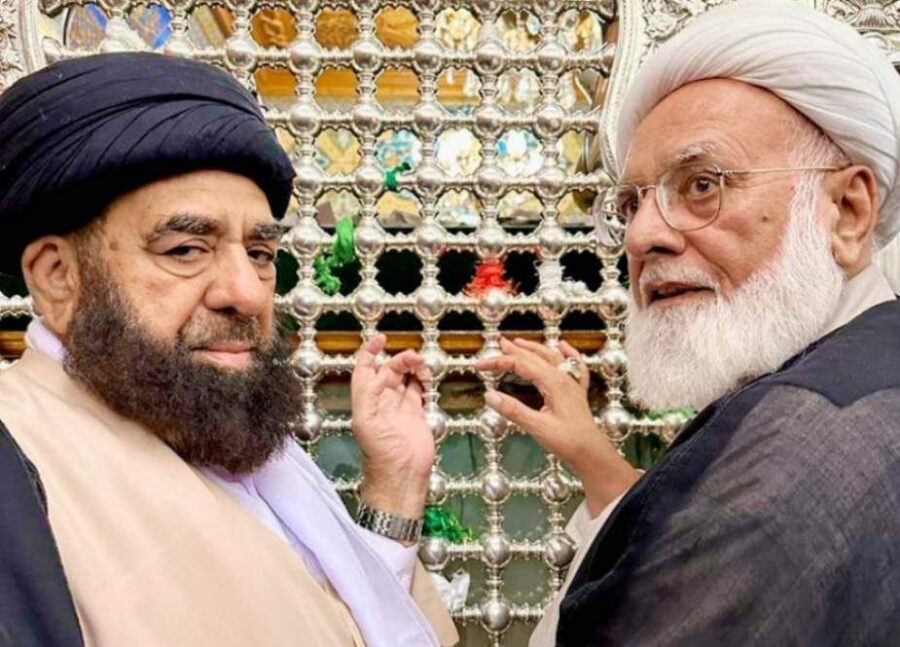 علامہ شبیر میثمی کے ہمراہ اعلیٰ سطحی وفد کی کاظمین میں معصومین (ع) کے حرم میں حاضری