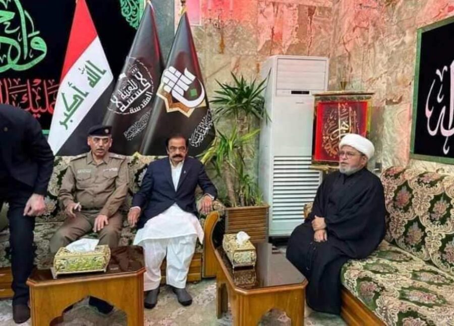 علامہ شبیر حسن میثمی کے ہمراہ اعلیٰ سطحی وفد نجف اشرف پہنچ گیا
