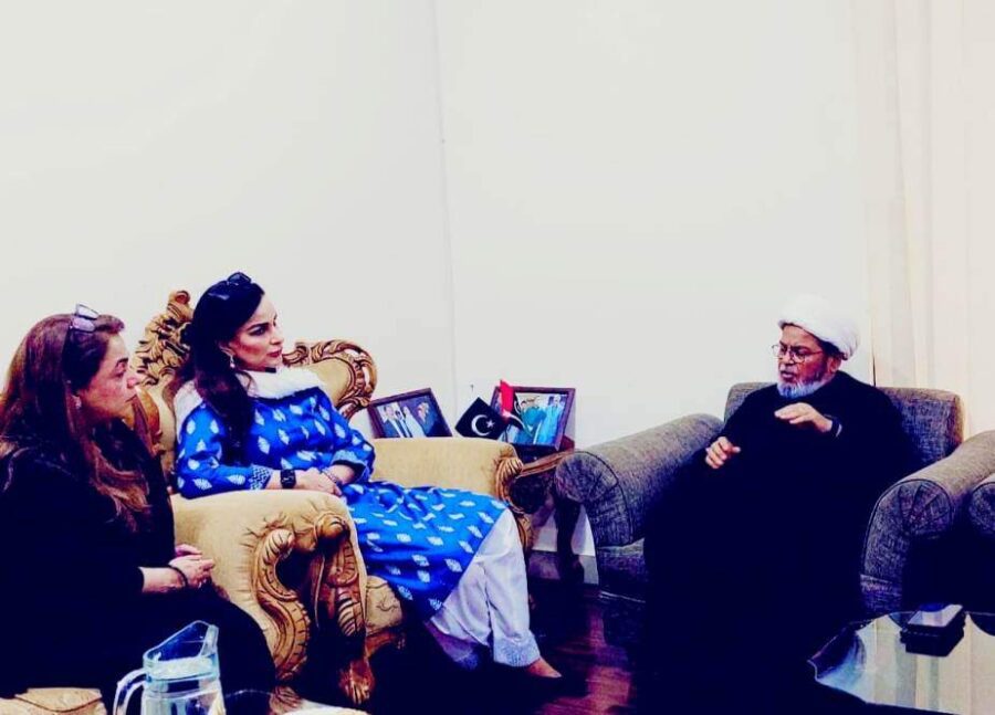 علامہ شبیر حسن میثمی کی سینیٹر ڈاکٹر شیری رحمان سے ملاقات