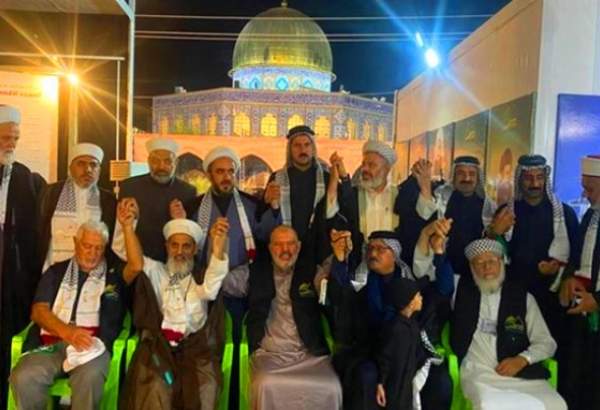 اربعین کے راستے پر شیعہ اور سنی علماء کی موجودگی میں موکب نداء الاقصی کا اہتمام