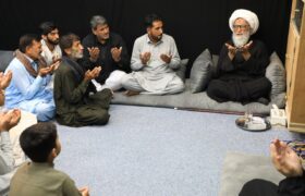 پاکستانی زائرین کی آیت اللہ العظمیٰ الحاج حافظ بشیر حسین نجفی سے ان کے مرکزی دفتر نجف اشرف میں ملاقات