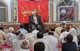 آیت اللہ الشیخ محمد حسین نجفی کے ایصال ثواب کیلئے مدرسہ زینبیہ میں مجلس منعقد