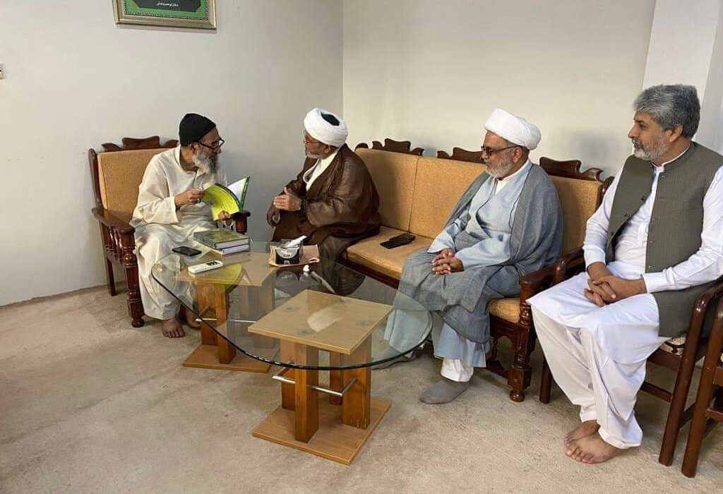علامہ ڈاکٹر شبیر حسن میثمی کی مفسّر قرآن علامہ شیخ محسن علی نجفی سے ملاقات