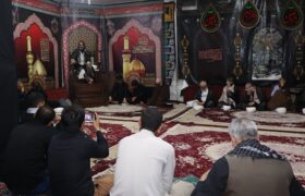 شہادت امام حسن مجتبی(ع) کی  مناسبت حسینیہ بلتستانیہ قم میں مجلس عزا منعقد
