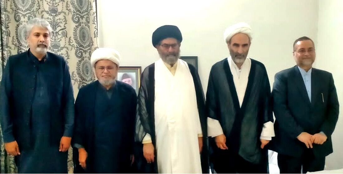 علامہ سید ساجد علی نقوی سے ممبر مجلس خبرگان رہبری ایران آیت اللہ احمد مبلغی کی ملاقات