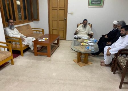 علامہ شبیر حسن میثمی کی حجت الاسلام و المسلمین علامہ شیخ محسن علی نجفی سے اہم ملاقات