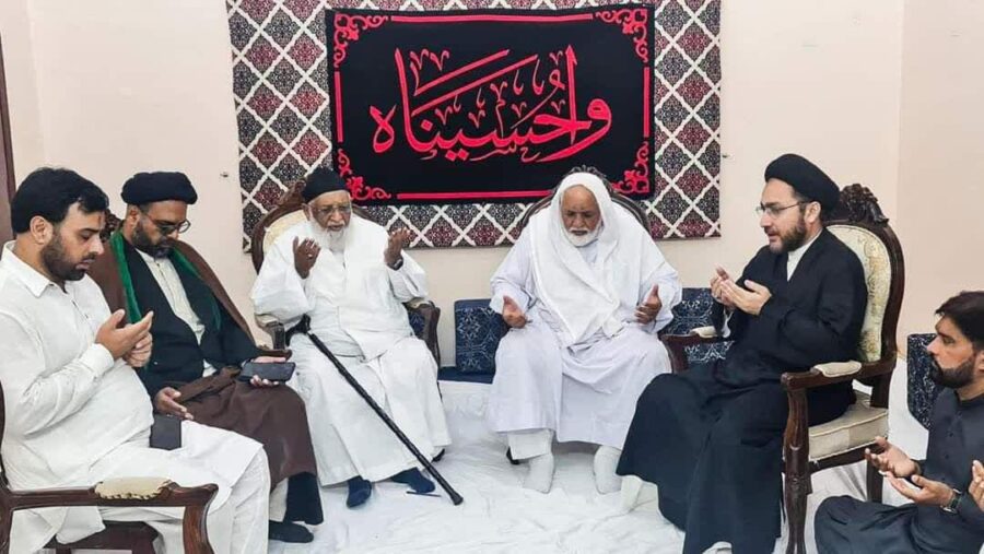 حضرت آیت اللہ حافظ سید ریاض حسین نجفی کی کراچی میں علامہ سید شہنشاہ حسین نقوی سے پر ملاقات