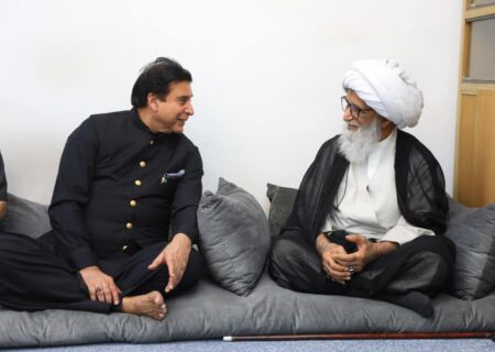 سپیکر قومی اسمبلی کی آیت اللہ العظمی حافظ بشیر حسین نجفی سے ملاقات
