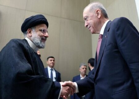 ایرانی صدر رئیسی اور اردوغان کی ملاقات، دوطرفہ تعلقات اور غزہ کی صورتحال پر تبادلہ خیال