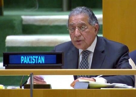 اسرائیل کا ہدف فلسطینیوں اور فلسطین کو صفحہ ہستی سے مٹانا ہے، منیر اکرم
