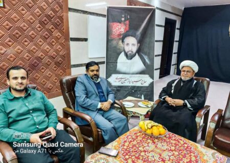علامہ ڈاکٹر شبیر حسن میثمی کی فرزند علامہ قاضی سید نیاز حسین نقوی مرحوم سے ملاقات