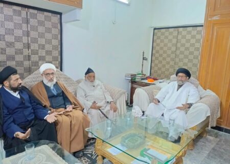 قائد ملت جعفریہ پاکستان سے آیت اللہ حافظ ریاض حسین نجفی کی وفد کے ہمراہ ملاقات