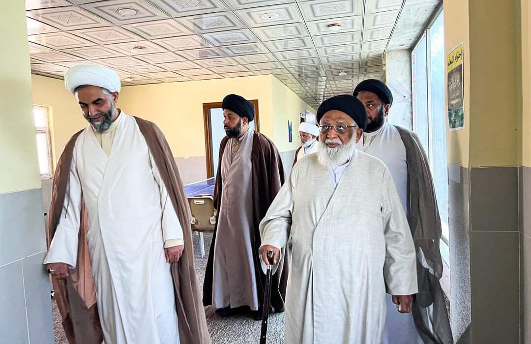 سربراہ وفاق المدارس الشیعہ پاکستان کا دورہ مدرسہ مدینہ العلم نجف