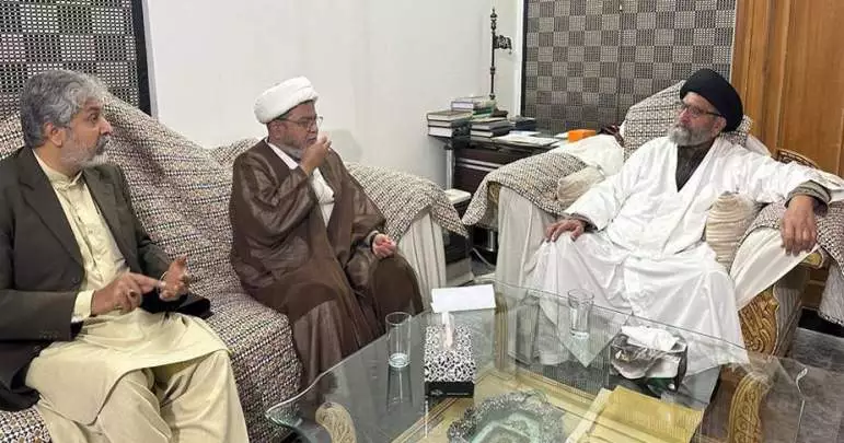 علامہ شبیر میثمی اور زاہد آخونزادہ کی علامہ ساجد علی نقوی سے ملاقات