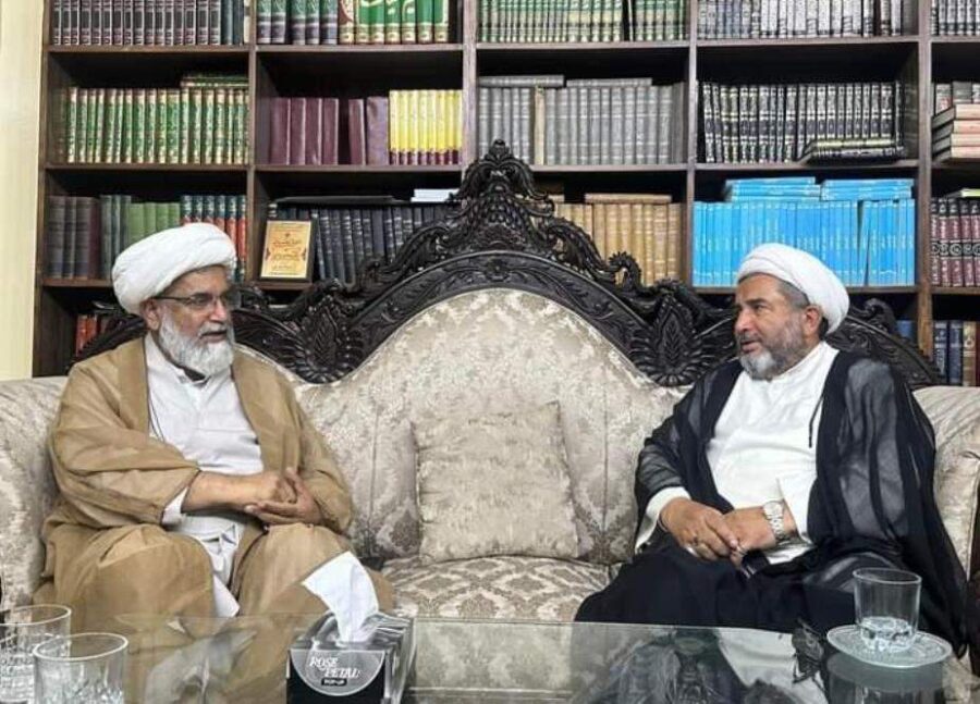 علامہ عارف واحدی کی علامہ ناصر عباس جعفری سے ملاقات، سینیٹر بننے پر مبارکباد پیش کی