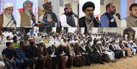مجلس وحدت مسلمین پاکستان کے تحت حمایت مظلومین کانفرنس منعقد