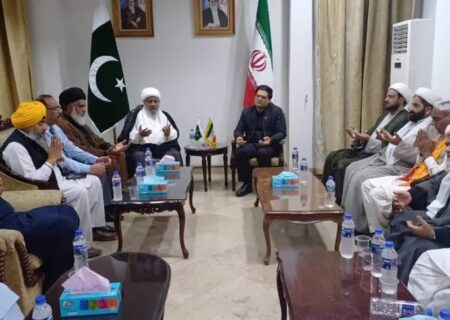 علامہ محمد افضل حیدری کی وفدکے ہمراہ ایرانی کونسل جنرل سے ملاقات، صدر ابراھیم رئیسی ورفقاء کی شہادت اظہار تعزیت