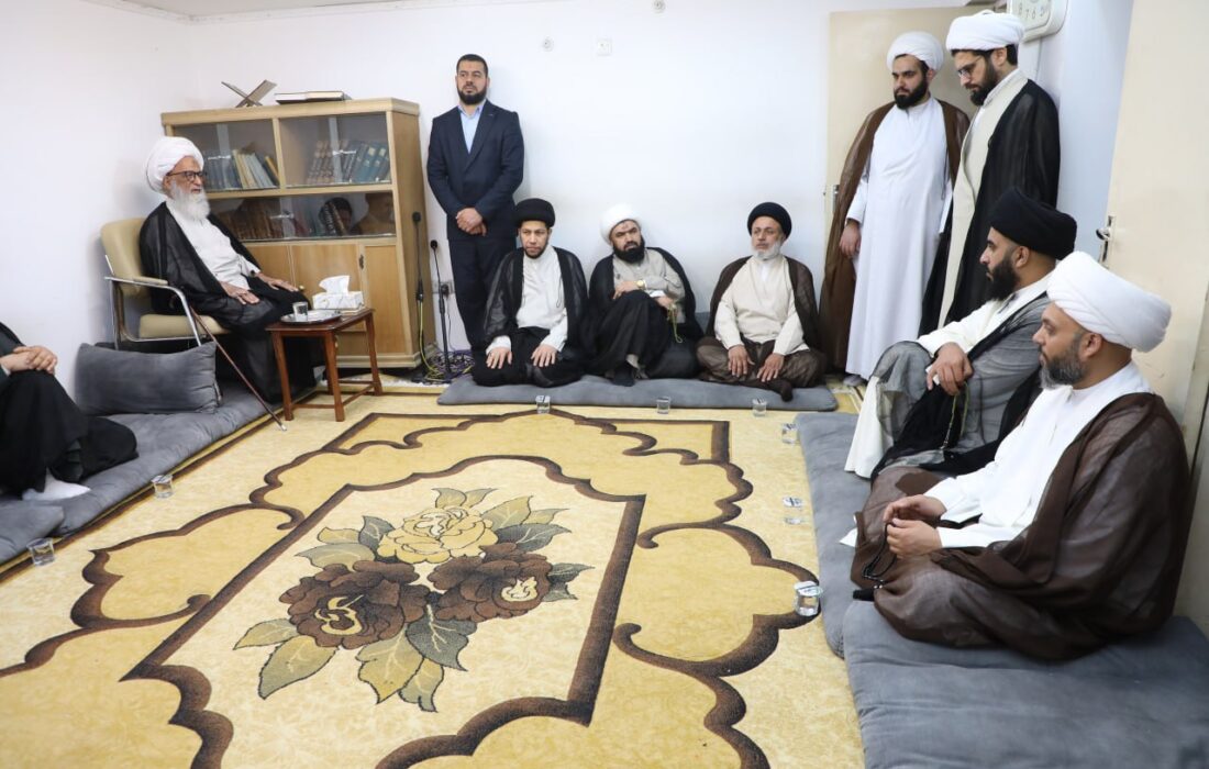 خدمت میں ایسوسی ایشن آف منبر حسینی کا خصوصی وفد کی آیت اللہ العظمی الحاج حافظ بشیر حسین سے ملاقات