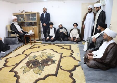 خدمت میں ایسوسی ایشن آف منبر حسینی کا خصوصی وفد کی آیت اللہ العظمی الحاج حافظ بشیر حسین سے ملاقات