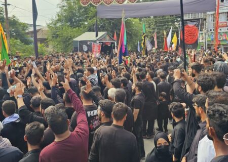 انجمن شرعی شیعیان کے زیر اہتمام نویں محرم الحرام کے موقع پر جلوس برآمد