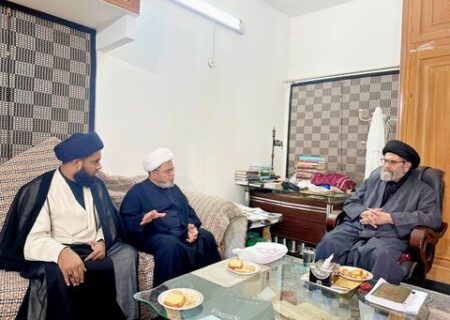 قائد ملت جعفریہ پاکستان سے علامہ شبیر حسن میثمی کی ملاقات