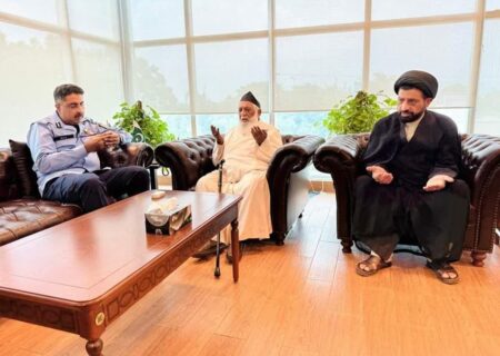 آیت اللہ حافظ سید ریاض حسین نجفی کی آئی جی اسلام آباد سے میں ملاقات