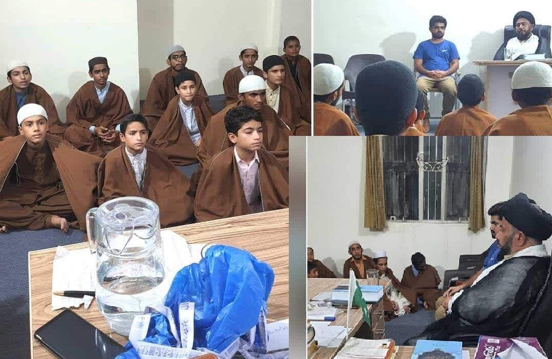 حجت الاسلام علامہ سید مرید حسین نقوی کا جامعہ المنتظر العالمیہ اسلام آباد کا دورہ