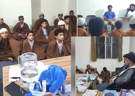حجت الاسلام علامہ سید مرید حسین نقوی کا جامعہ المنتظر العالمیہ اسلام آباد کا دورہ