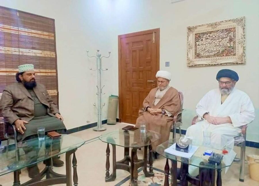 علامہ ساجد علی نقوی سے علامہ شبیر حسن میثمی اور علامہ مفتی گلزار نعیمی کی ملاقات