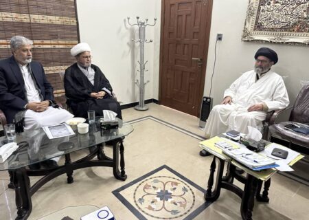 قائد ملت جعفریہ پاکستان سے علامہ ڈاکٹر شبیر حسن میثمی اور زاہد علی آخونزادہ کی ملاقات