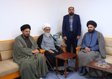 آیت اللہ العظمیٰ حافظ بشیر حسین نجفی سے حجۃ الاسلام سید ابوالقاسم رضوی کی ملاقات