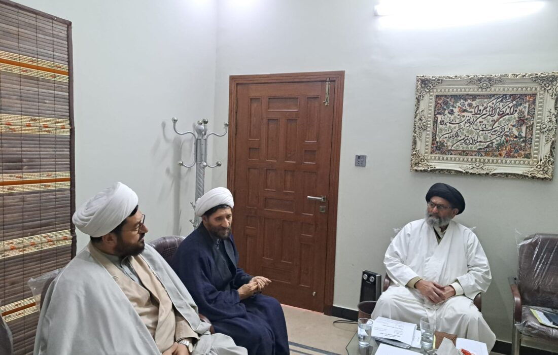 قائد ملت جعفریہ پاکستان سے علامہ ڈاکٹر محمد یعقوب بشوی  کی ملاقات