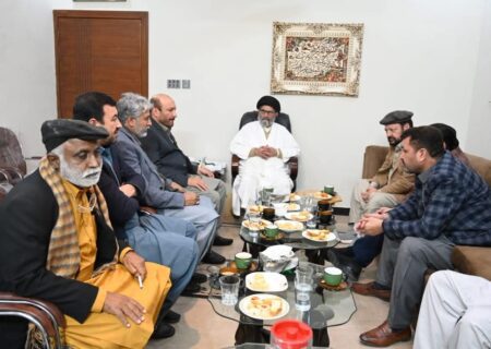 علامہ سید ساجد علی نقوی سے گلگت بلتستان کے وزیر اعلیٰ اور سابق گورنر جی بی ملاقات