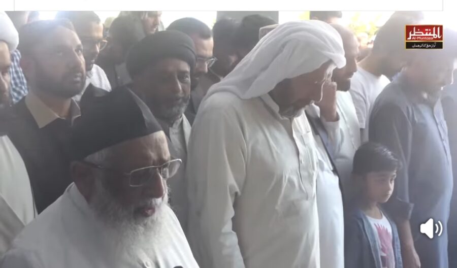  شہید ڈاکٹر عبدالزھراء کا نماز جنازہ آیت اللہ حافظ سید ریاض حسین نجفی کی اقدا میں ادا کردیا گیا