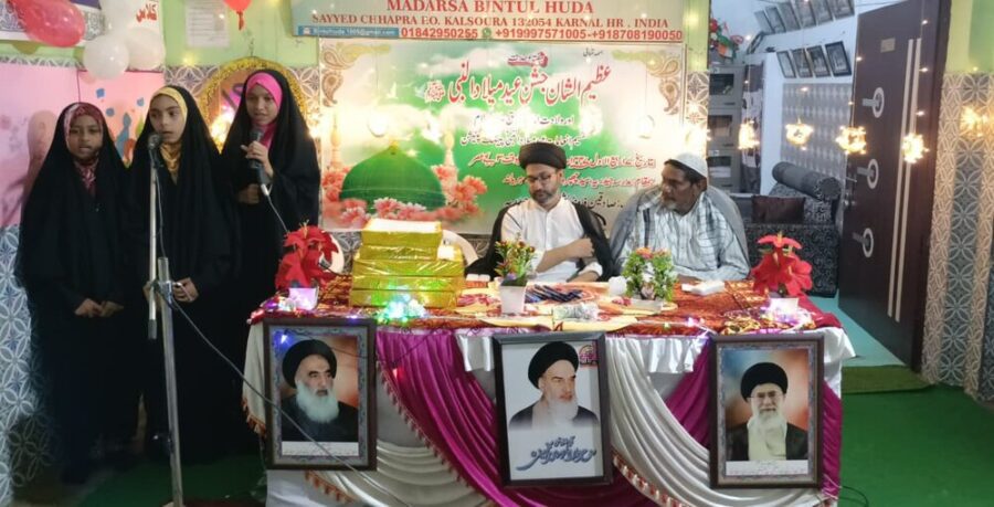 مدرسہ حیدریہ ہریانہ میں جشنِ صادقین (ع) کے موقع پر پینٹنگ کمپٹیشن کا اہتمام/طلبہ وطالبات کی نمایاں کارکردگی