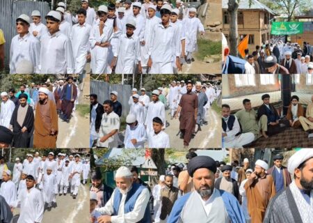 طلاب و علما کا احترام اور وحدت کا پیغام، بڈگام میں استقبالیہ تقریب