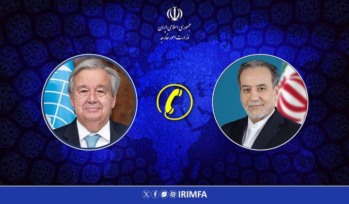امریکی و اسرائیلی جارحیت پر یورپ کی خاموشی شرمناک ہے، عراقچی کی گوٹریش سے ٹیلیفونک گفتگو
