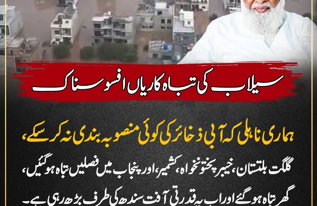 سیلاب کی تباہ کاریاں افسوسناک، ہماری ناہلی کہ آبی ذخائرکی کوئی منصوبہ بندی نہ کر سکے، آیت اللہ حافظ ریاض نجفی