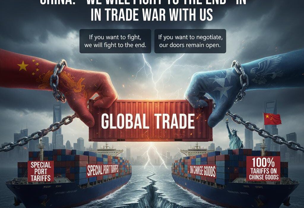 چین کا امریکہ کو دو ٹوک جواب: تجارتی جنگ میں “آخر تک لڑیں گے”؛ مذاکرات کے دروازے بھی کھلے