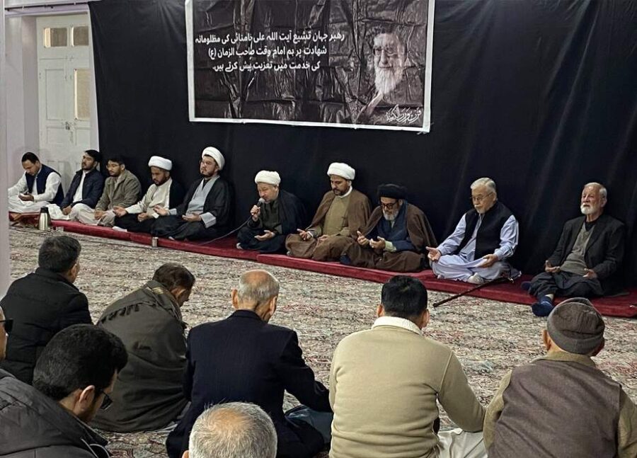 کوئٹہ، شہید آیت اللہ خامنہ ای کیلئے فاتحہ خوانی منعقد