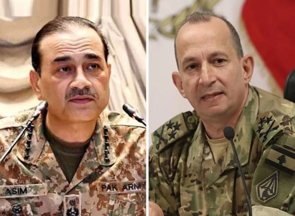 فیلڈ مارشل عاصم منیر کی دعوت پر لبنانی آرمی چیف کا دورۂ پاکستان، جنگ بندی پر اہم پیش رفت متوقع